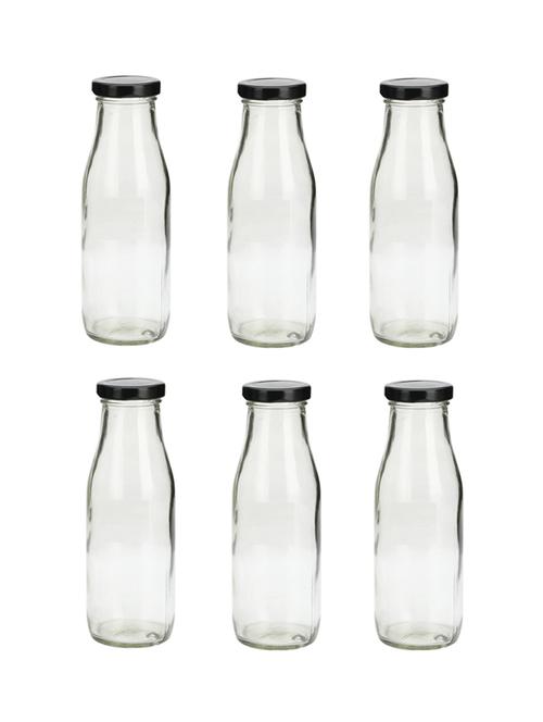 multipurpose kitchen storage glass milk bottle with lid -a40 - 18807167 - Very Small Image - 1