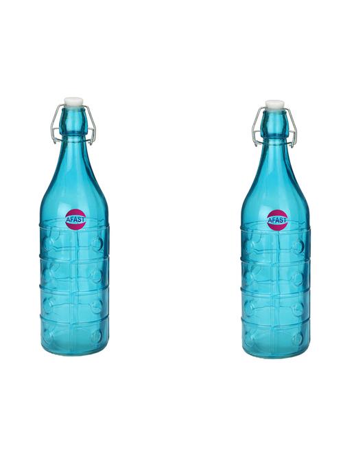 glass transparent water bottle, 1000 ml, blue - 18807277 - Very Small Image - 1