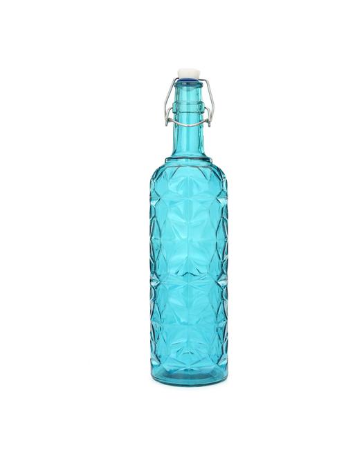 glass transparent water bottle, 1000 ml, blue - 18807285 - Very Small Image - 1