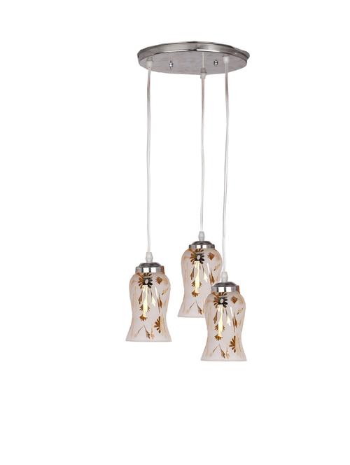 royal decorative ceiling hanging pendant lamp light of three glass shade - 18808274 - Very Small Image - 1