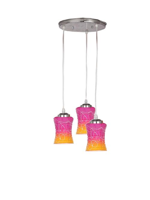 designer triple glass lamp shade hanging ceiling pendant lamp light - 18808333 - Very Small Image - 1