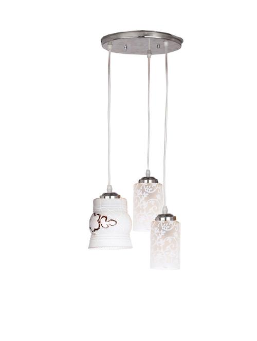 designer triple glass lamp shade hanging ceiling pendant lamp light - 18808334 - Very Small Image - 1