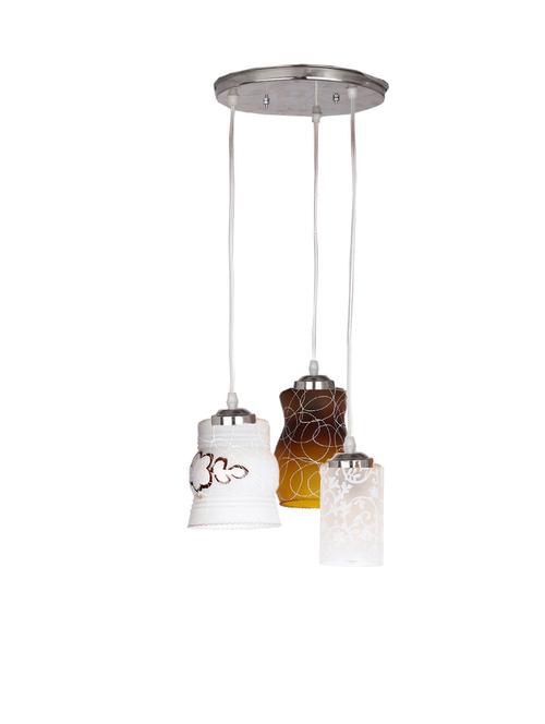 designer triple glass lamp shade hanging ceiling pendant lamp light - 18808335 - Very Small Image - 1