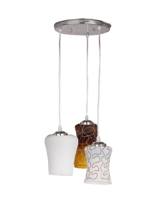 designer triple glass lamp shade hanging ceiling pendant lamp light - 18808336 - Very Small Image - 1