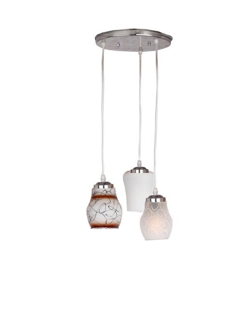designer triple glass lamp shade hanging ceiling pendant lamp light - 18808337 - Very Small Image - 1