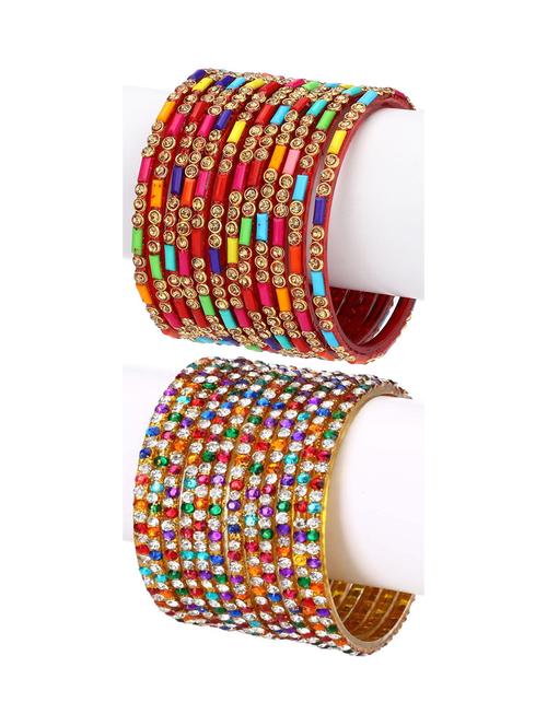 multi colored glass bangle - 18817938 - Very Small Image - 1