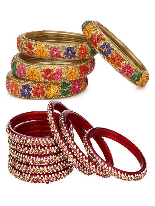 multi colored glass bangle - 18818659 - Very Small Image - 1