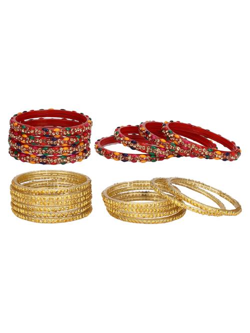 stone studded bangles combo - 18819194 - Very Small Image - 1