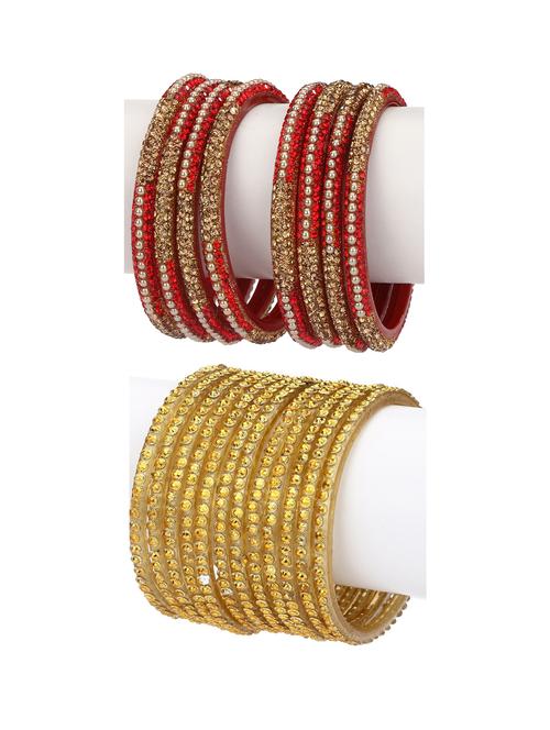 stone studded bangles combo - 18819271 - Very Small Image - 1