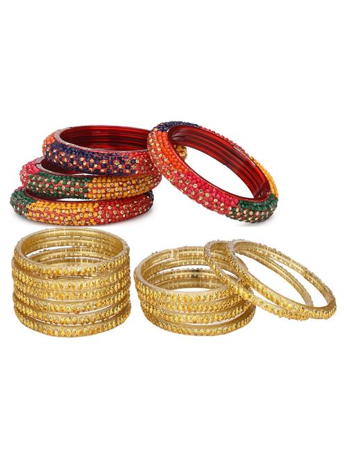 stone studded bangles combo - 18819276 - Very Small Image - 1