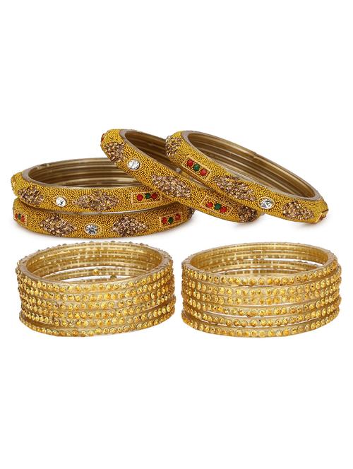 stone studded bangles combo - 18819285 - Very Small Image - 1