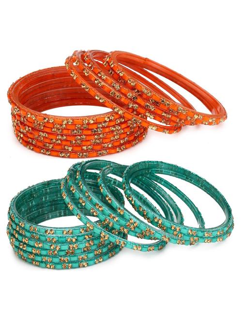 stone studded bangles combo - 18819300 - Very Small Image - 1