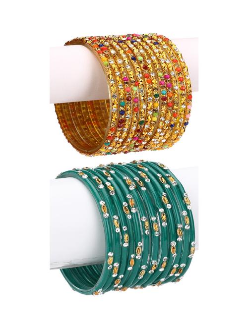 multi colored glass bangle - 18819874 - Very Small Image - 1