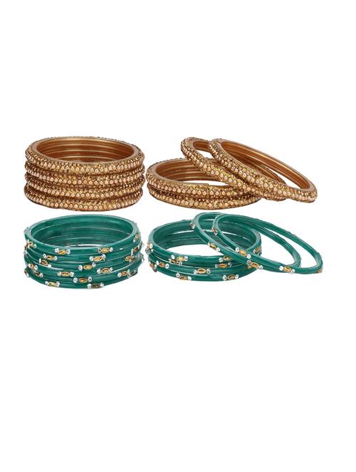 multi colored glass bangle combo - 18820312 - Very Small Image - 1