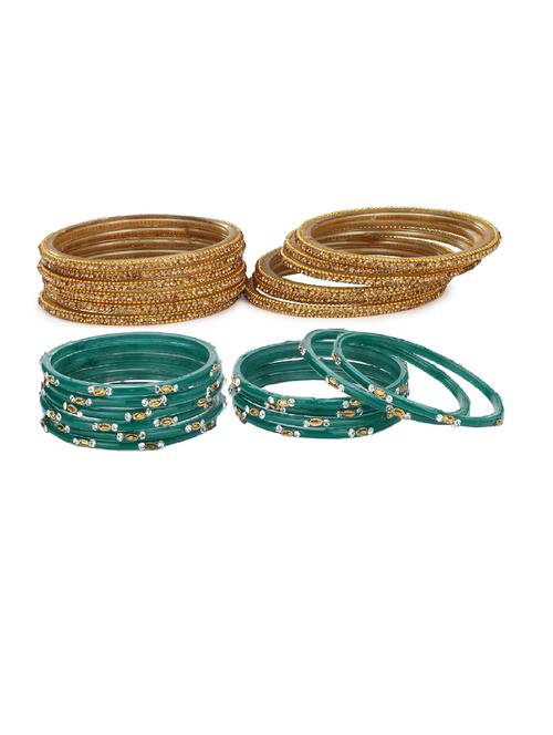 multi colored glass bangle combo - 18820332 - Very Small Image - 1