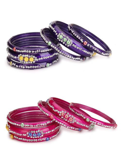 multi colored glass bangle - 18820870 - Very Small Image - 1