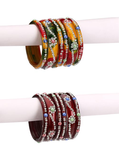 multi colored glass bangle - 18820873 - Very Small Image - 1