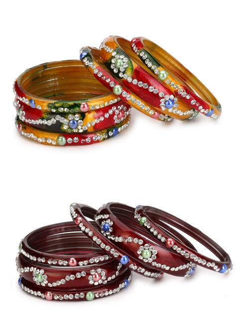 multi colored glass bangle - 18820878 - Very Small Image - 1