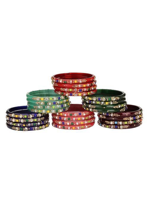 multi colored glass bangle - 18820957 - Very Small Image - 1