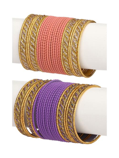 stone studded bangles combo - 18821376 - Very Small Image - 1