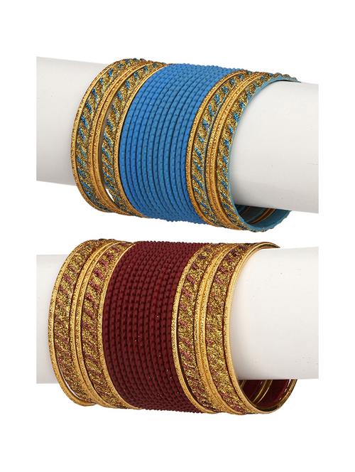 stone studded bangles combo - 18821404 - Very Small Image - 1