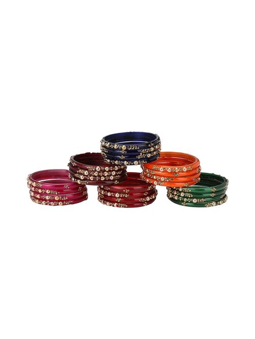 multi colored glass bangle - 18822017 - Very Small Image - 1