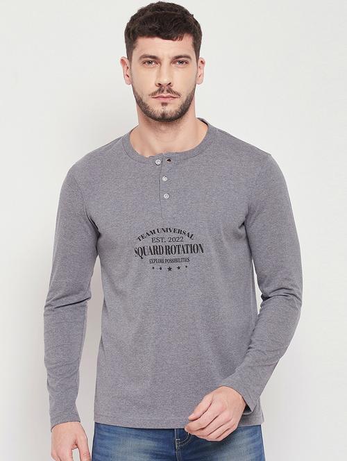 men front print long sleeves t-shirt - 18822739 - Very Small Image - 1
