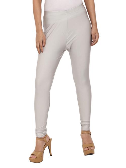 silver solid full length legging - 18822917 - Very Small Image - 1