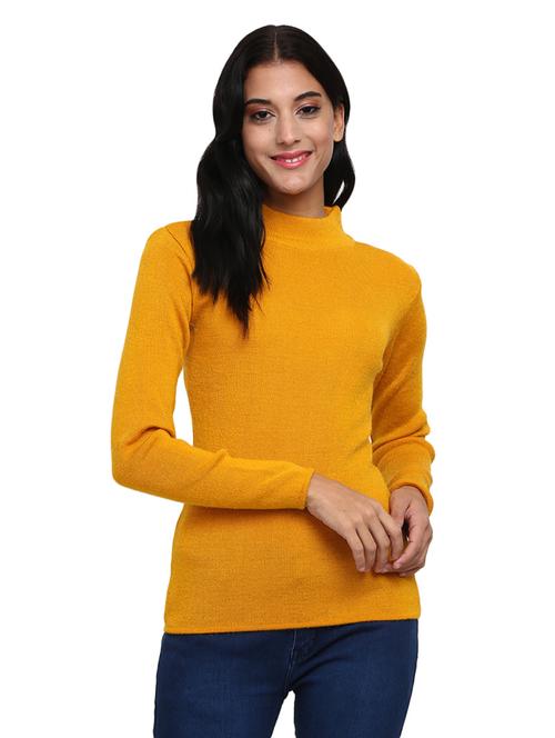 high neck solid pullover - 18823136 - Very Small Image - 1