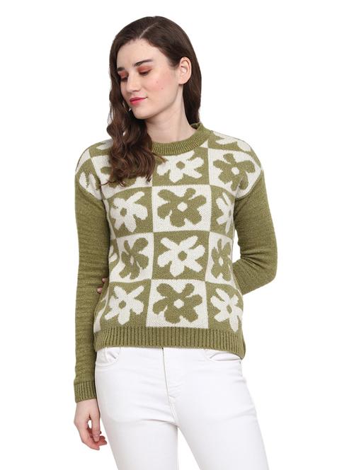 round neck printed pullover - 18823138 - Very Small Image - 1