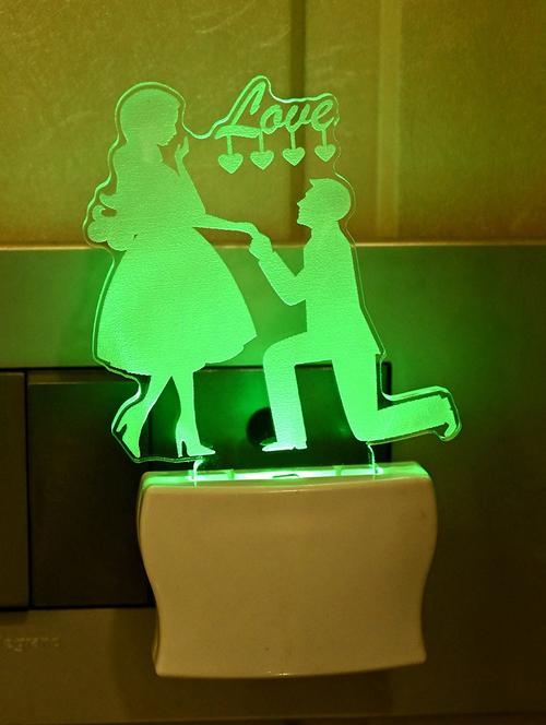 wall lamp, night lamp, led lamp, decorative light, plug lamp, automatic light change lamp, unbreakable lamp - 18823840 - Very Small Image - 1