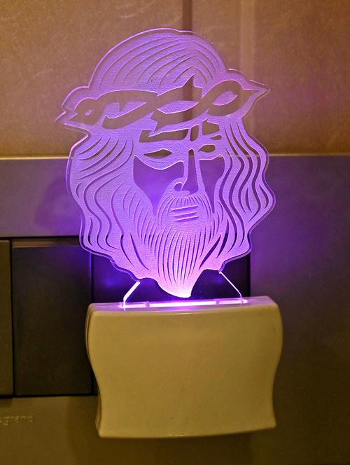 wall lamp, night lamp, led lamp, decorative light, plug lamp, automatic light change lamp, unbreakable lamp - 18823846 - Very Small Image - 1