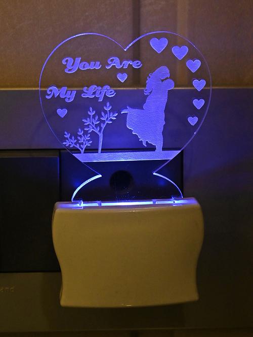 wall lamp, night lamp, led lamp, decorative light, plug lamp, automatic light change lamp, unbreakable lamp - 18824097 - Very Small Image - 1