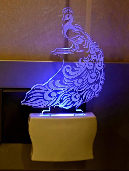 wall lamp, night lamp, led lamp, decorative light, plug lamp, automatic light change lamp, unbreakable lamp - 18824098 - Very Small Image - 1