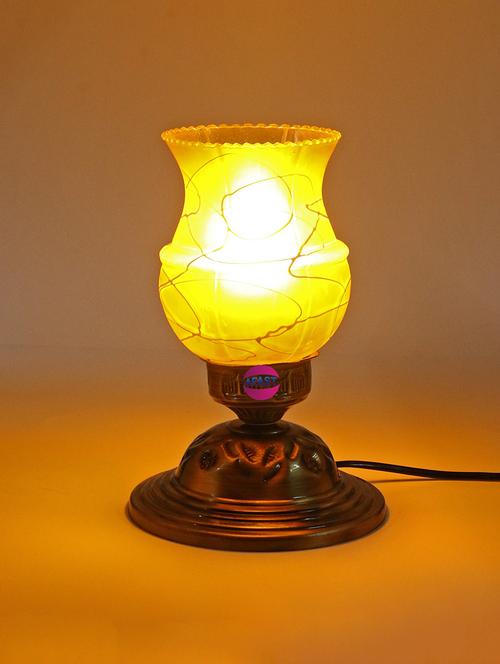 new stylish designer decorative metal table lamp with hand decorative colorful glass shade - 18824717 - Very Small Image - 1