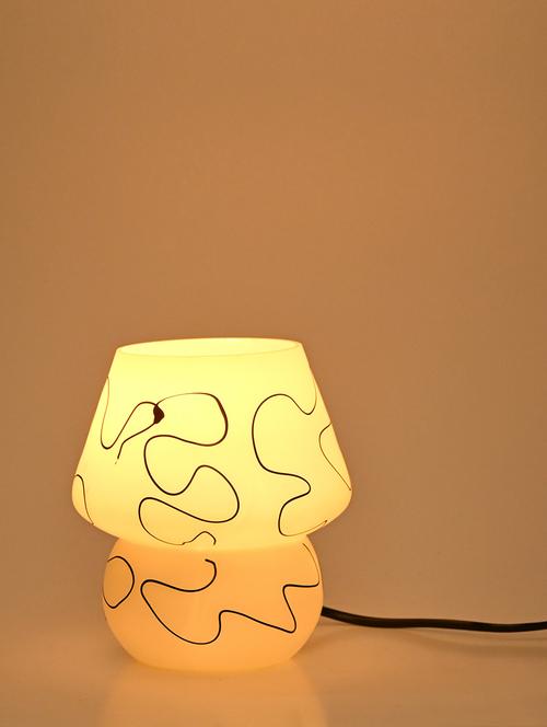 decorative table lamp of glass & metal for designer lighting effects - 18824767 - Very Small Image - 1
