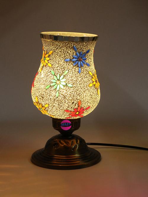 new stylish designer decorative metal table lamp with hand decorative colorful glass shade - 18824793 - Very Small Image - 1