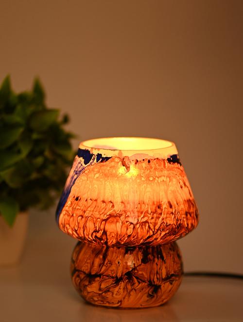 decorative table lamp of glass & metal for designer lighting effects - 18824823 - Very Small Image - 1