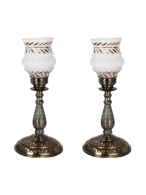 glass mosaic table lamp for designer lighting effect, led compatible - 18825016 - Very Small Image - 1