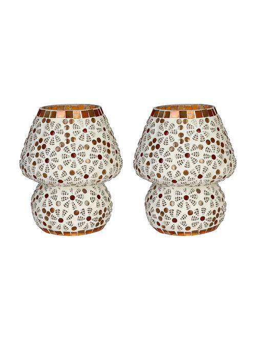 glass mosaic table lamp for designer lighting effect, led compatible - 18825219 - Very Small Image - 1