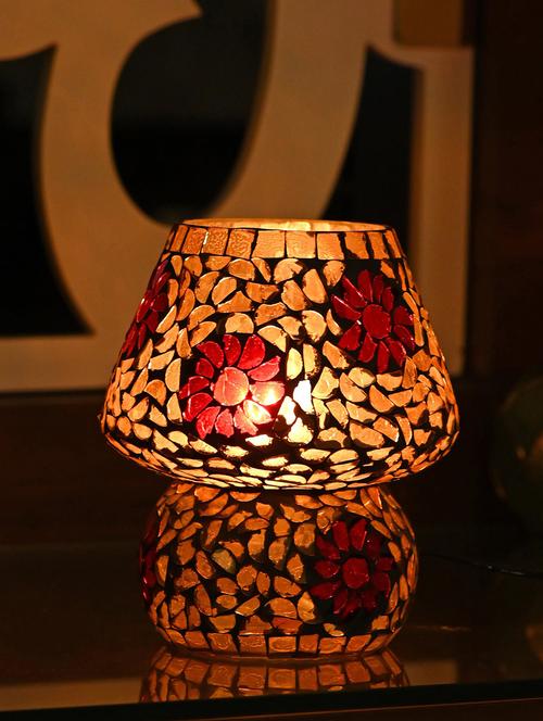 glass mosaic table lamp for designer lighting effect, led compatible - 18825255 - Very Small Image - 1