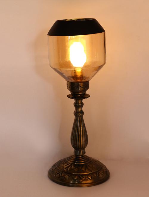 antique style metal & glass table lamp for home - 18825340 - Very Small Image - 1