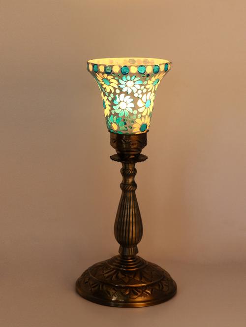 antique style metal & glass table lamp for home - 18825469 - Very Small Image - 1
