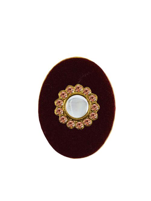 kundun stud acrylic brooch - 18826366 - Very Small Image - 1