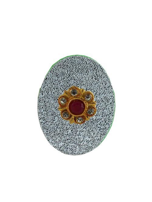 kundun stud acrylic brooch - 18826537 - Very Small Image - 1