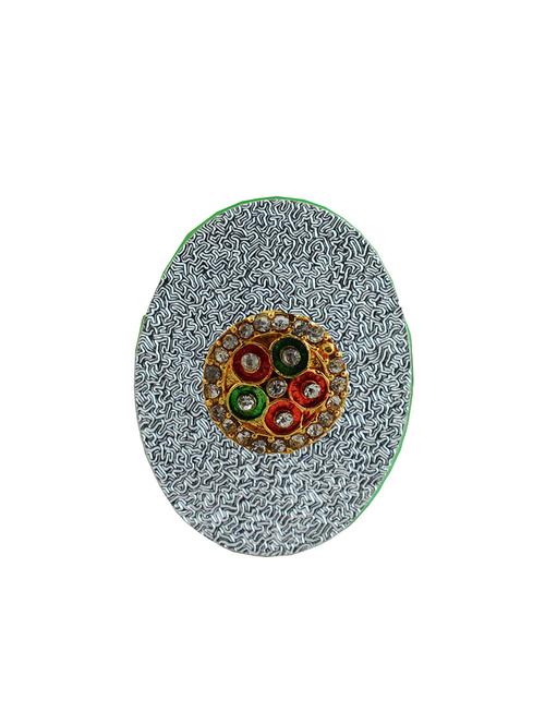 kundun stud acrylic brooch - 18826540 - Very Small Image - 1