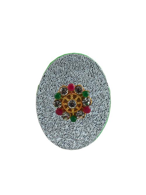 kundun stud acrylic brooch - 18826542 - Very Small Image - 1