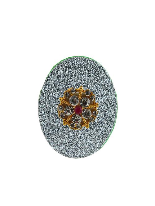 kundun stud acrylic brooch - 18826545 - Very Small Image - 1