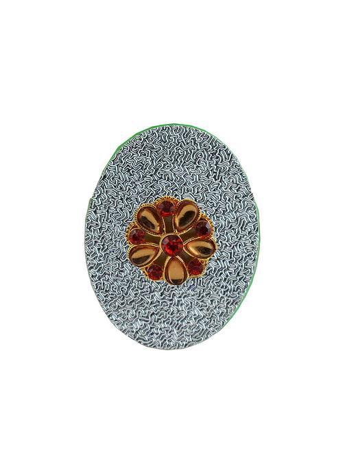 kundun stud acrylic brooch - 18826552 - Very Small Image - 1