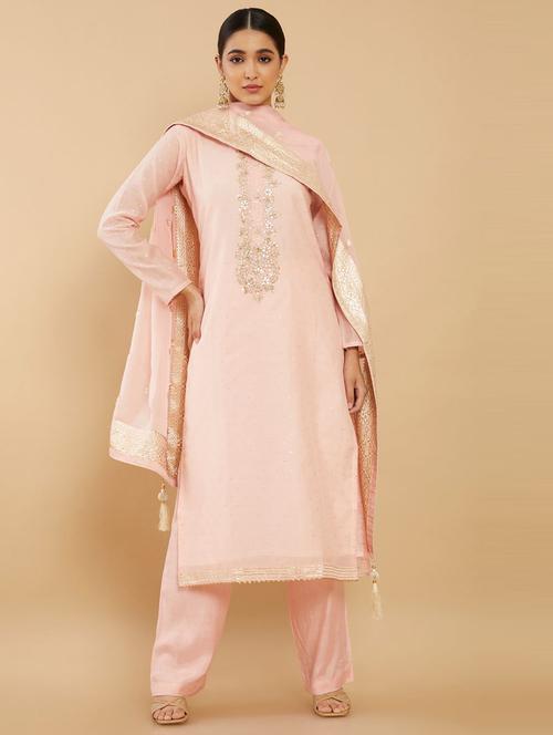 embroidered unstitched suit set - 18826878 - Very Small Image - 1